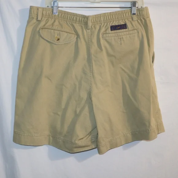 Kahala Men`s Khaki Casual Hawaiian  Shorts - Picture 7 of 8